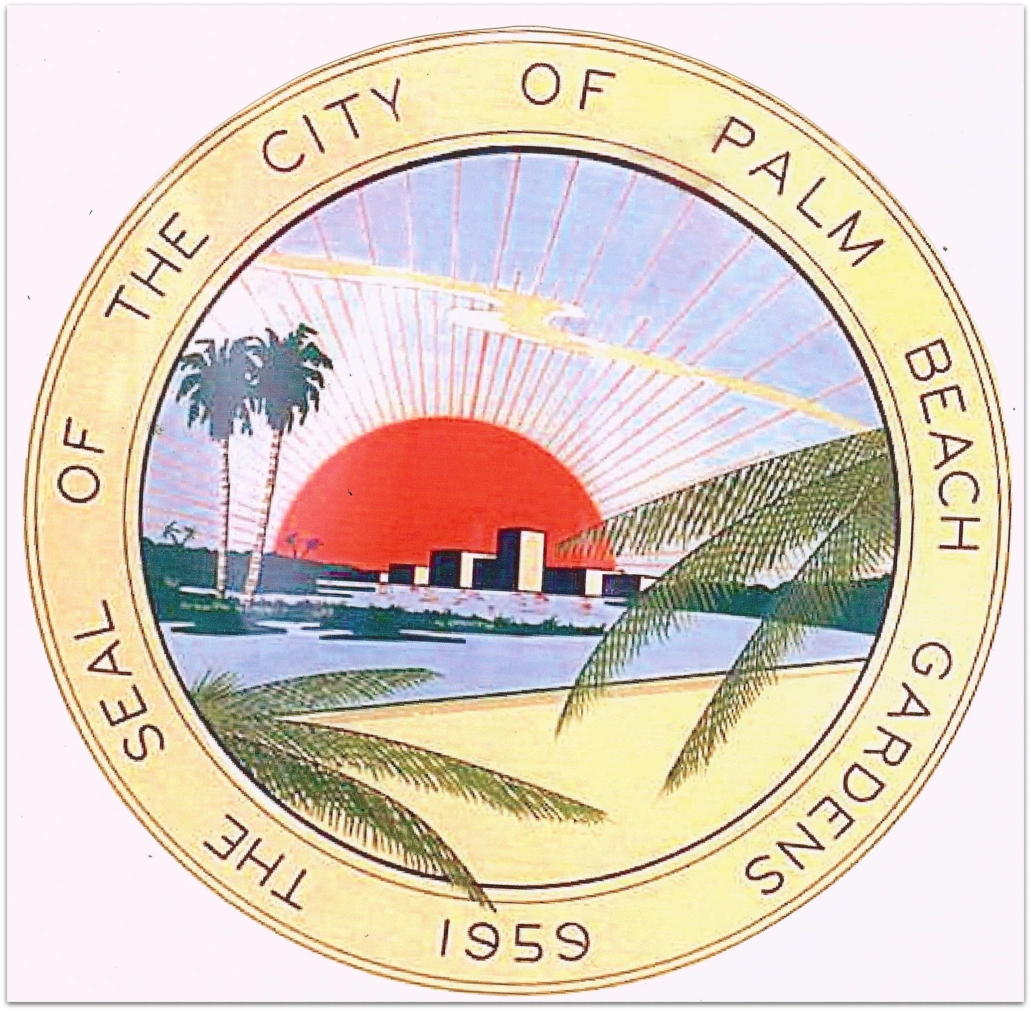 City Seal Of Palm Beach Gardens